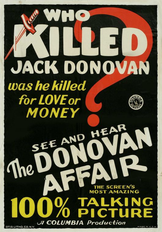 Imagem do Poster do filme 'The Donovan Affair'