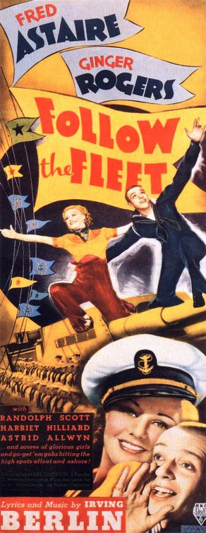 Imagem do Poster do filme 'Nas Águas da Esquadra (Follow the Fleet)'