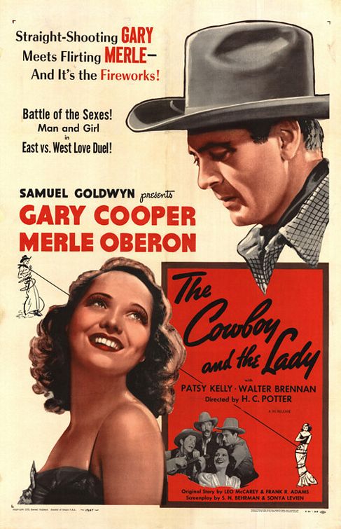 Imagem do Poster do filme 'O Cowboy e a Granfina (The Cowboy and the Lady)'