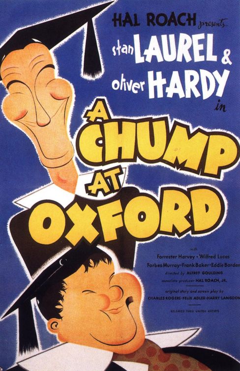 Imagem do Poster do filme 'A Chump at Oxford'
