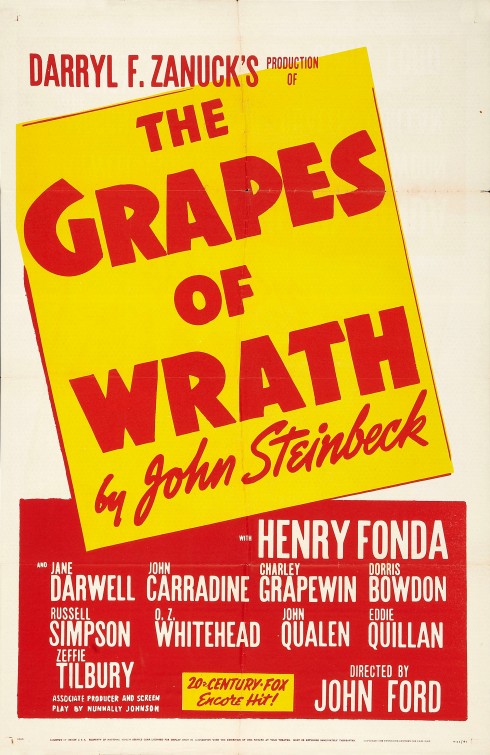 Imagem do Poster do filme 'As Vinhas da Ira (The Grapes of Wrath)'