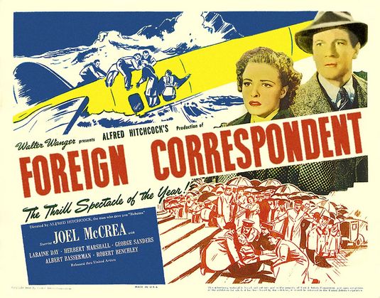 Imagem do Poster do filme 'Correspondente Estrangeiro (Foreign Correspondent)'