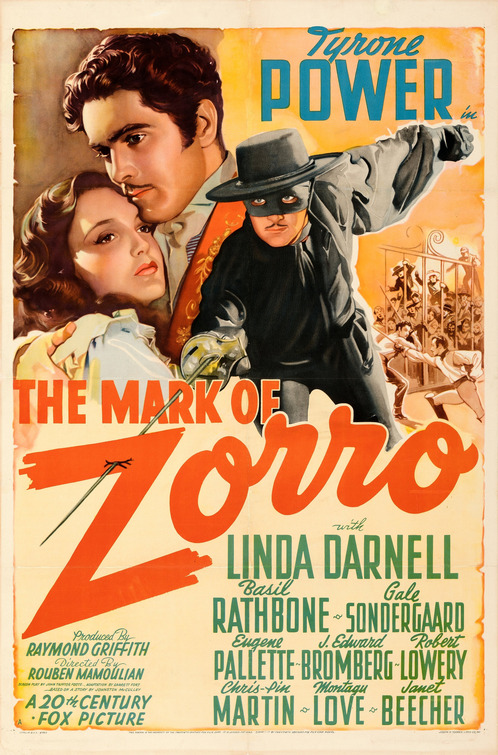 Imagem do Poster do filme 'A Marca do Zorro (The Mark of Zorro)'