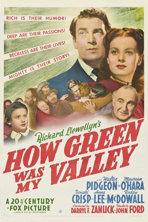 Imagem do Poster do filme 'Como era Verde o Meu Vale (How Green Was My Valley)'
