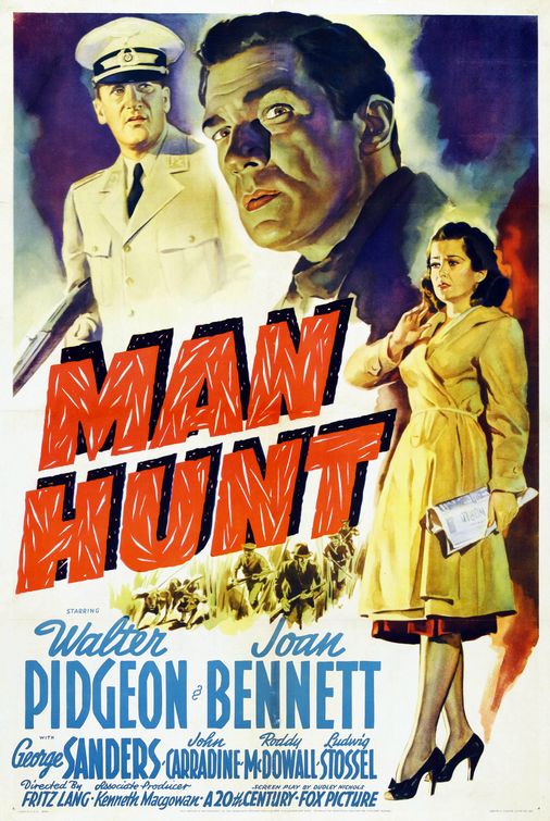 Imagem do Poster do filme 'O Homem que Quis Matar Hitler (Man Hunt)'