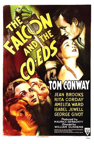 Imagem do Poster do filme 'O Falcão e as Estudantes (The Falcon and the Co-eds)'