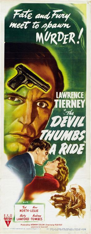 Imagem do Poster do filme 'A Morte Misteriosa (The Devil Thumbs a Ride)'