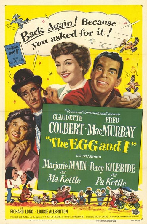 Imagem do Poster do filme 'O Ovo e Eu (The Egg and I)'