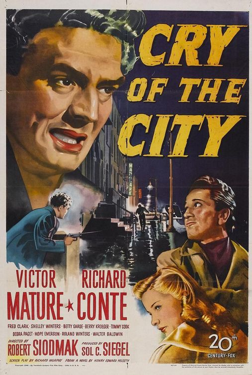 Imagem do Poster do filme 'Uma Vida Marcada (Cry of the City)'