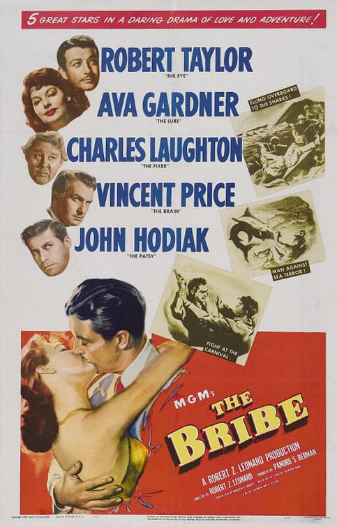 Imagem do Poster do filme 'Lábios que Escravizam (The Bribe)'