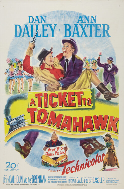 Imagem do Poster do filme 'O que Pode um Beijo (A Ticket to Tomahawk)'