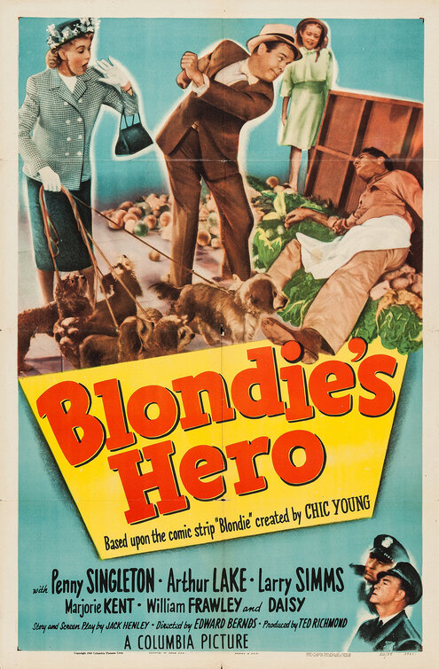 Imagem do Poster do filme 'Blondie's Hero'