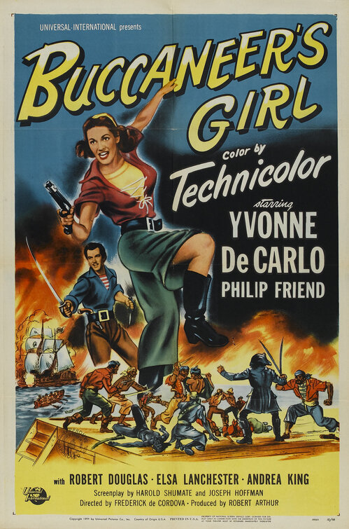 Imagem do Poster do filme 'A Rainha dos Piratas (Buccaneer's Girl)'