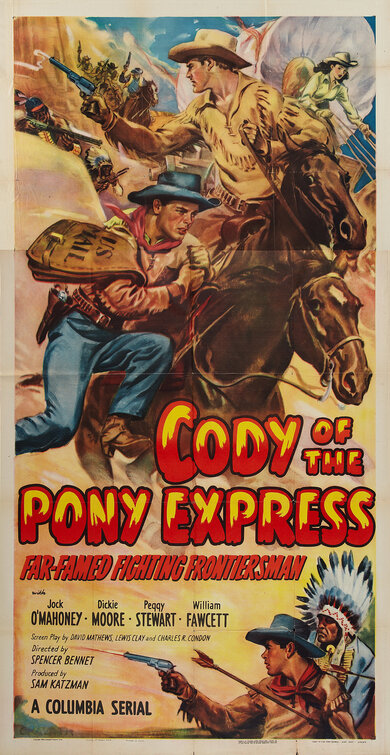 Imagem do Poster do filme 'Correio das Planícies (Cody of the Pony Express)'