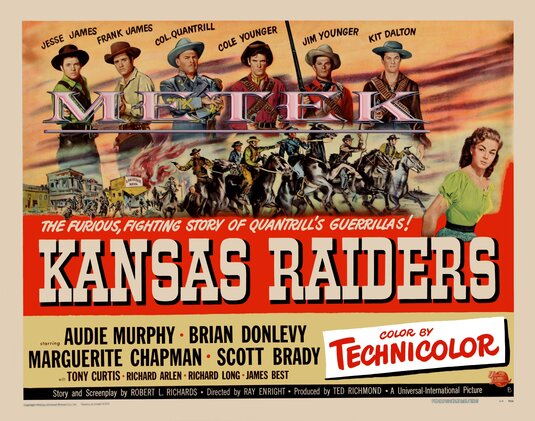 Imagem do Poster do filme 'Cavaleiros da Bandeira Negra (Kansas Raiders)'