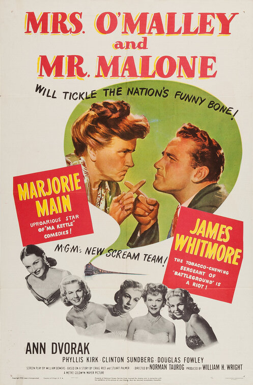 Imagem do Poster do filme 'Trem de Surpresas (Mrs. O'Malley and Mr. Malone)'