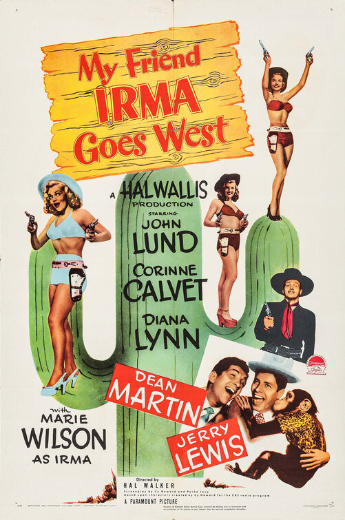 Imagem do Poster do filme 'Minha Amiga Maluca (My Friend Irma Goes West)'