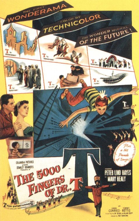 Imagem do Poster do filme 'Os 5.000 Dedos do Dr. T. (The 5,000 Fingers of Dr. T.)'