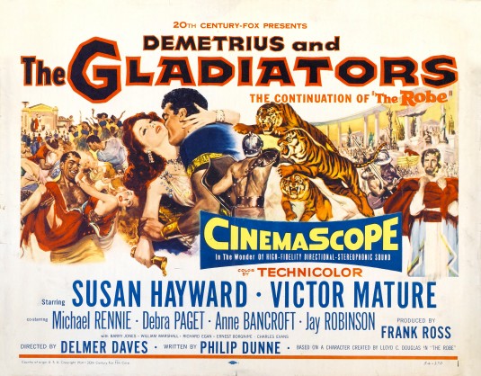 Imagem do Poster do filme 'Demetrius e os Gladiadores (Demetrius and the Gladiators)'