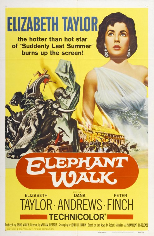 Imagem do Poster do filme 'No Caminho dos Elefantes (Elephant Walk)'