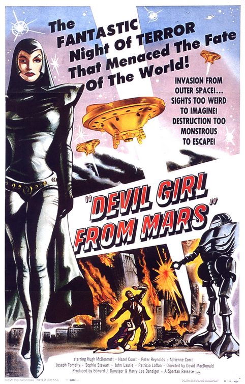 Imagem do Poster do filme 'A Garota Diabólica de Marte (Devil Girl from Mars)'