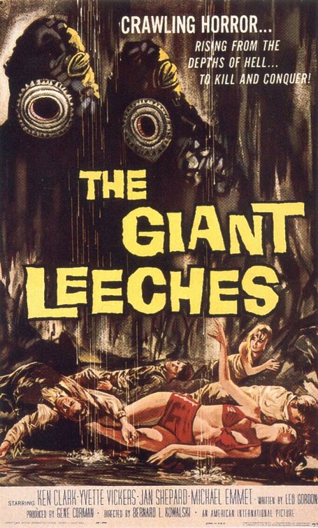Imagem do Poster do filme 'Attack of the Giant Leeches'