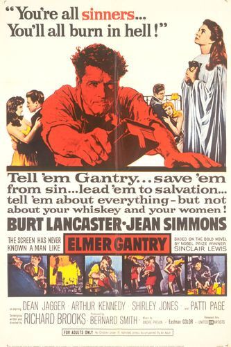 Imagem do Poster do filme 'Entre Deus e o Pecado (Elmer Gantry)'