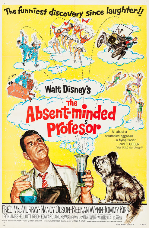 Imagem do Poster do filme 'The Absent-Minded Professor'