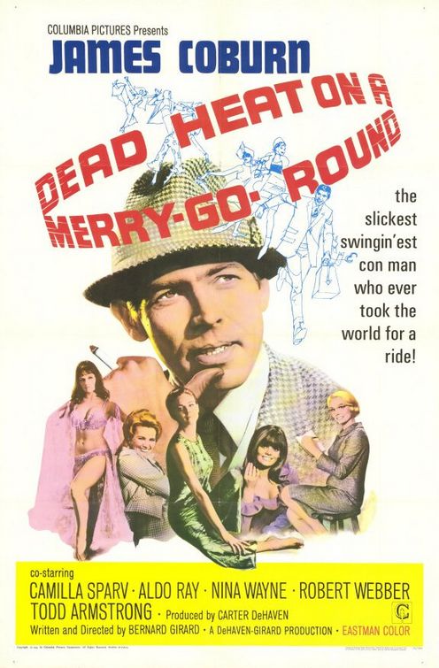Imagem do Poster do filme 'O Ladrão Conquistador (Dead Heat on a Merry-Go-Round)'