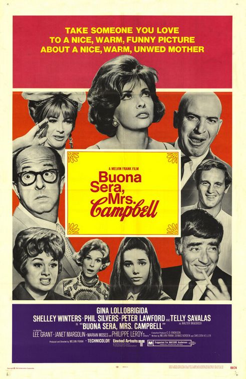 Imagem do Poster do filme 'Noites de Amor, Dias de Confusão (Buona Sera, Mrs. Campbell)'