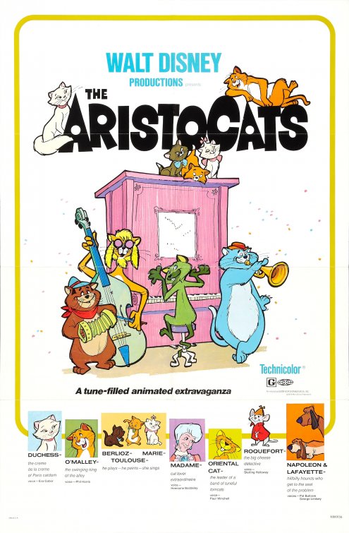 Imagem do Poster do filme 'Aristogatas (The Aristocats)'