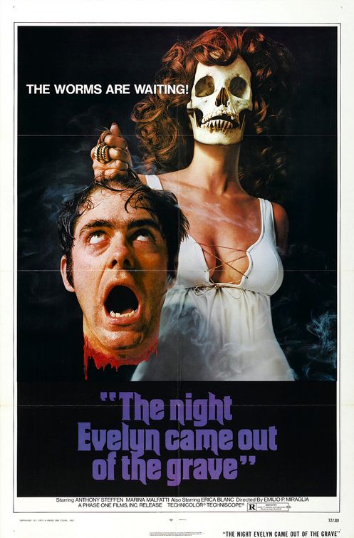 Imagem do Poster do filme 'A Noite em que Evelyn saiu do Túmulo (The Night Evelyn Came Out of the Grave)'