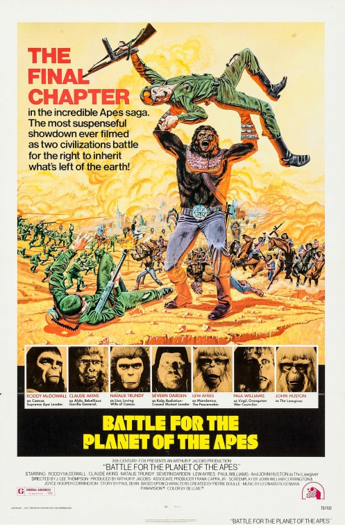 Imagem do Poster do filme 'A Batalha do Planeta dos Macacos (Battle for the Planet of the Apes)'