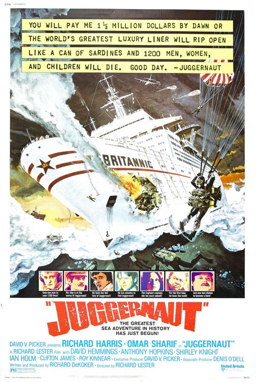 Imagem do Poster do filme 'Juggernaut: Inferno em Alto-Mar (Juggernaut)'