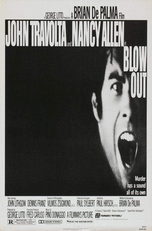 Imagem do Poster do filme 'Um Tiro na Noite (Blow Out)'