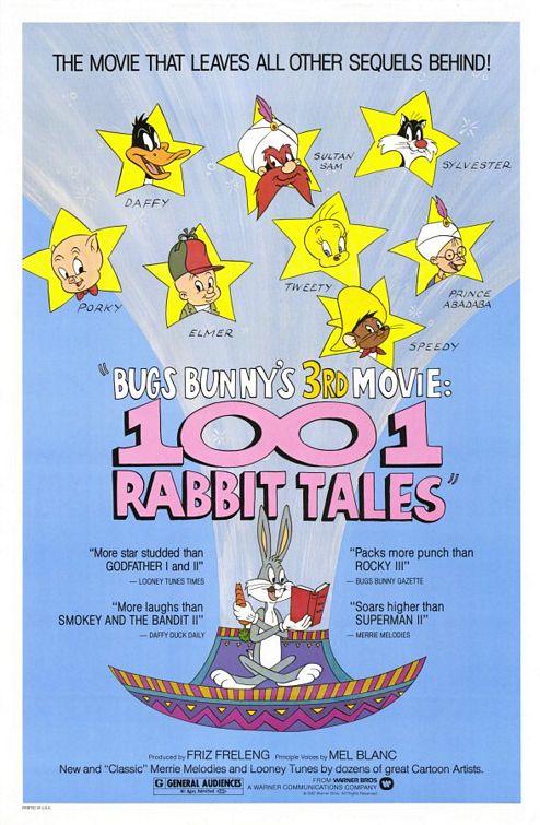 Imagem do Poster do filme 'As Mil e Uma Histórias do Pernalonga (Bugs Bunny's 3rd Movie: 1001 Rabbit Tales)'
