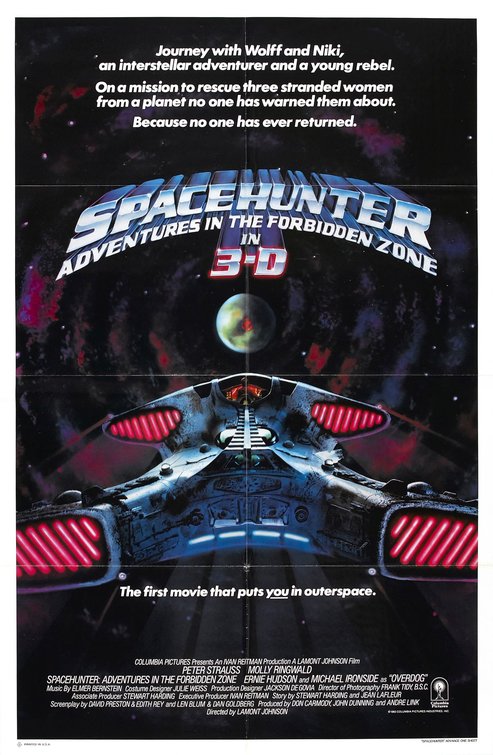 Imagem do Poster do filme 'Caçador do Espaço: Aventura na Zona Proibida (Spacehunter: Adventures in the Forbidden Zone)'