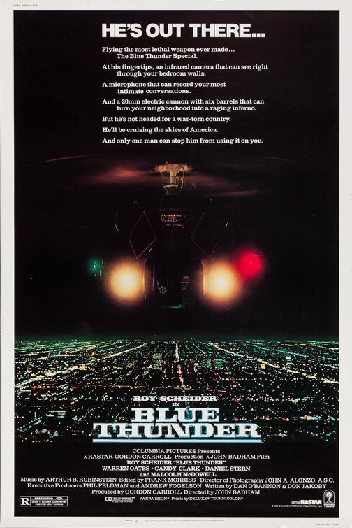 Imagem do Poster do filme 'Trovão Azul (Blue Thunder)'