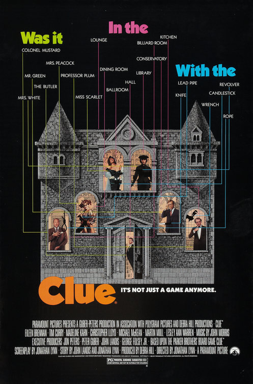 Imagem do Poster do filme 'Os 7 Suspeitos (Clue)'