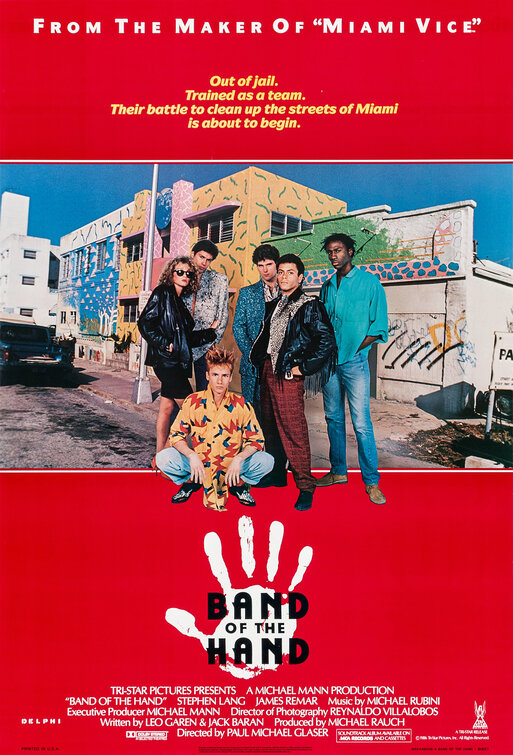 Imagem do Poster do filme 'A Quadrilha da Mão (Band of the Hand)'