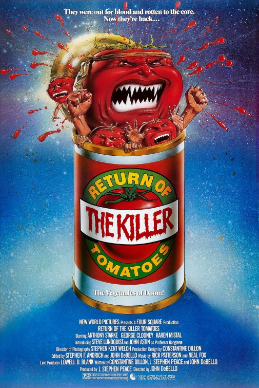 Imagem do Poster do filme 'A Volta dos Tomates Assassinos (Return of the Killer Tomatoes!)'