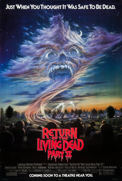 Imagem do Poster do filme 'A Volta dos Mortos Vivos 2 (Return of the Living Dead Part II)'