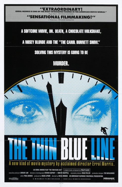 Imagem do Poster do filme 'A Tênue Linha da Morte (The Thin Blue Line)'