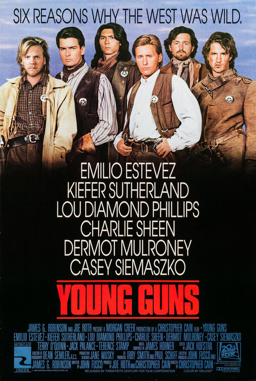 Imagem do Poster do filme 'Os Jovens Pistoleiros (Young Guns)'