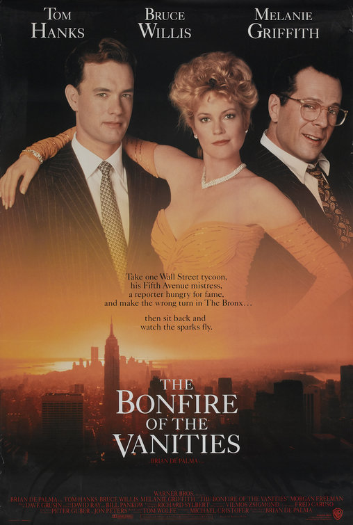 Imagem do Poster do filme 'A FOGUEIRA DAS VAIDADES (The Bonfire of the Vanities)'