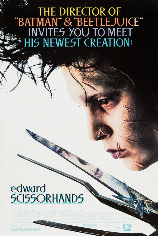 Imagem do Poster do filme 'Edward Mãos de Tesoura (Edward Scissorhands)'