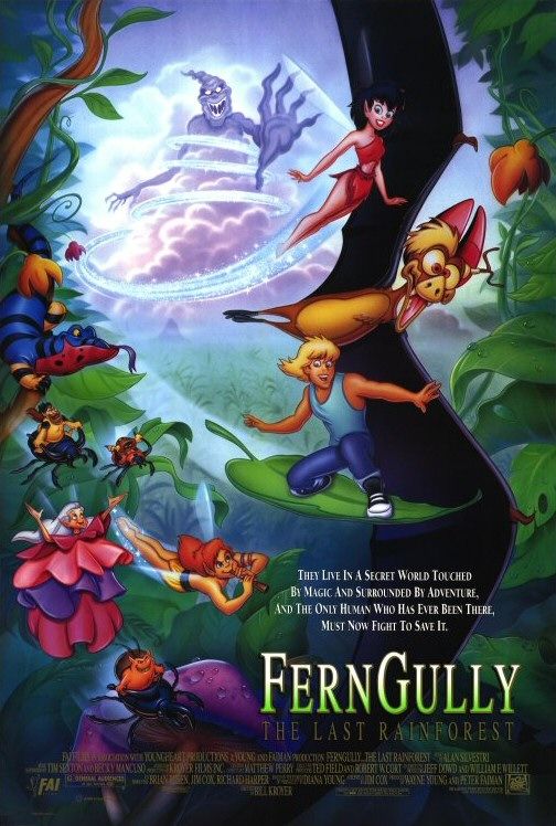 Imagem do Poster do filme 'Ferngully - As Aventuras de Zack e Crysta na Floresta Tropical (Ferngully: The Last Rainforest)'