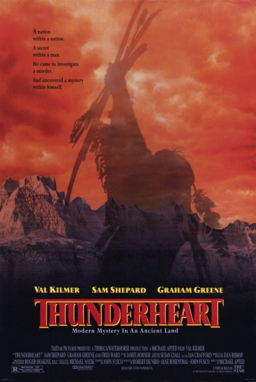 Imagem do Poster do filme 'Coração de Trovão (Thunderheart)'