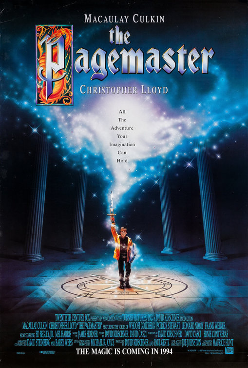 Imagem do Poster do filme 'Pagemaster - O Mestre da Fantasia (The Pagemaster)'