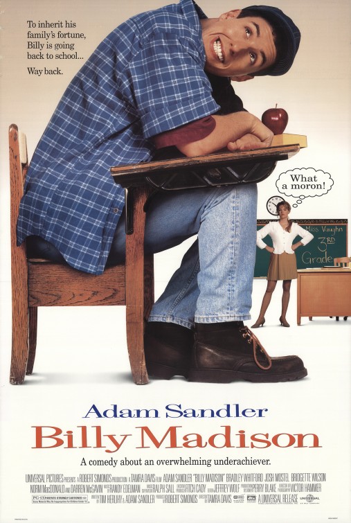 Imagem do Poster do filme 'Billy Madison, um Herdeiro Bobalhão (Billy Madison)'